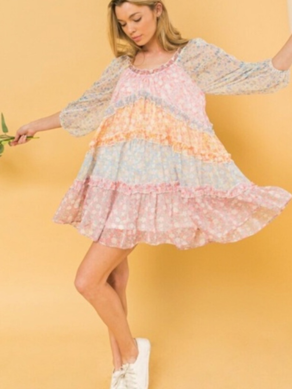 Love Colette Maisie Floral Romantic‎ Mini Dress Sz S